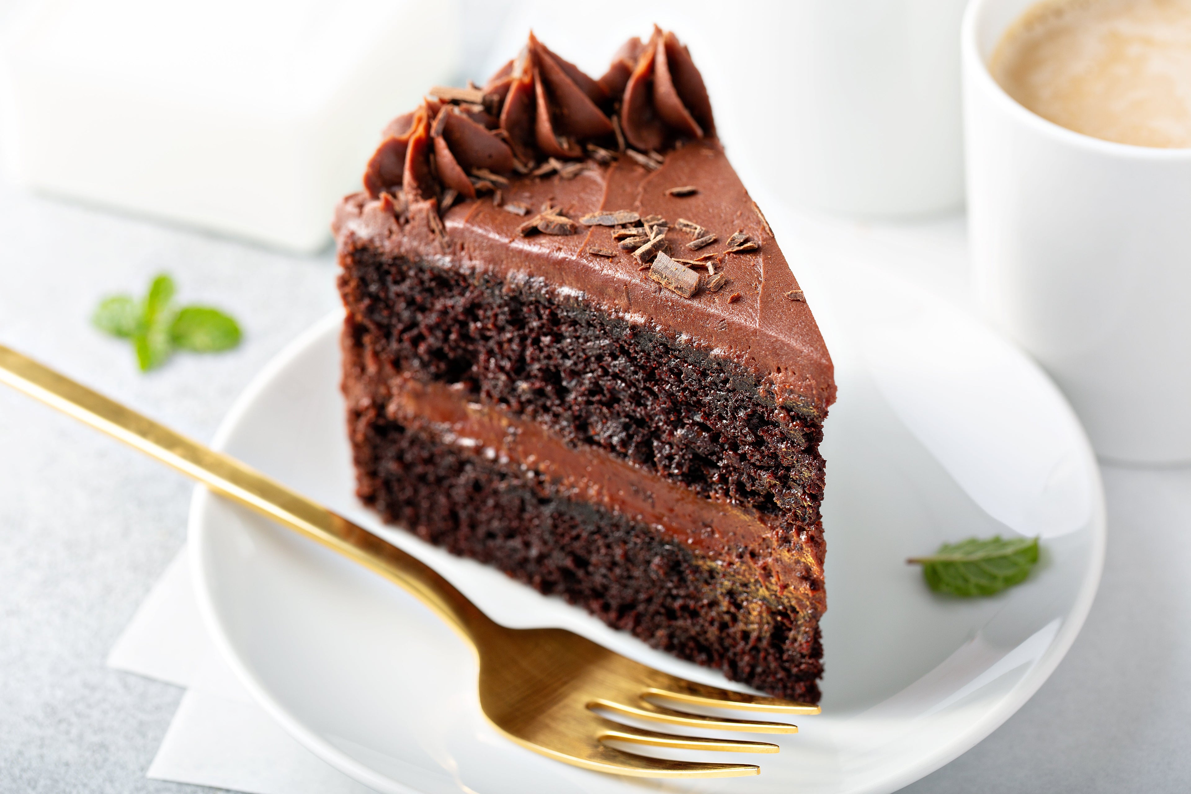 Pastel de chocolate — maridaje de vino con postres