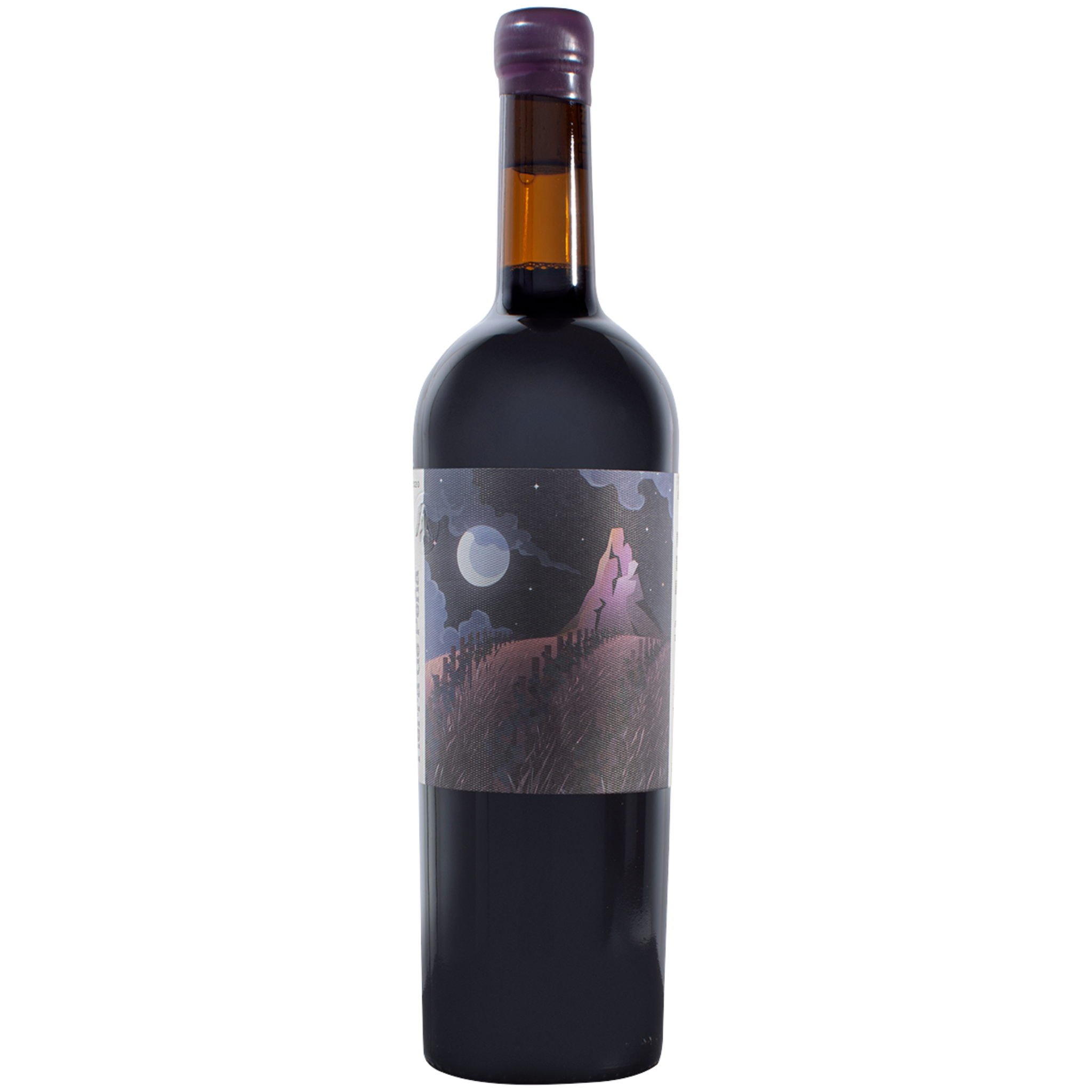 Botella de Tierra de Peña Atardecer Tornasol, vino tinto de Valle de Guadalupe, México