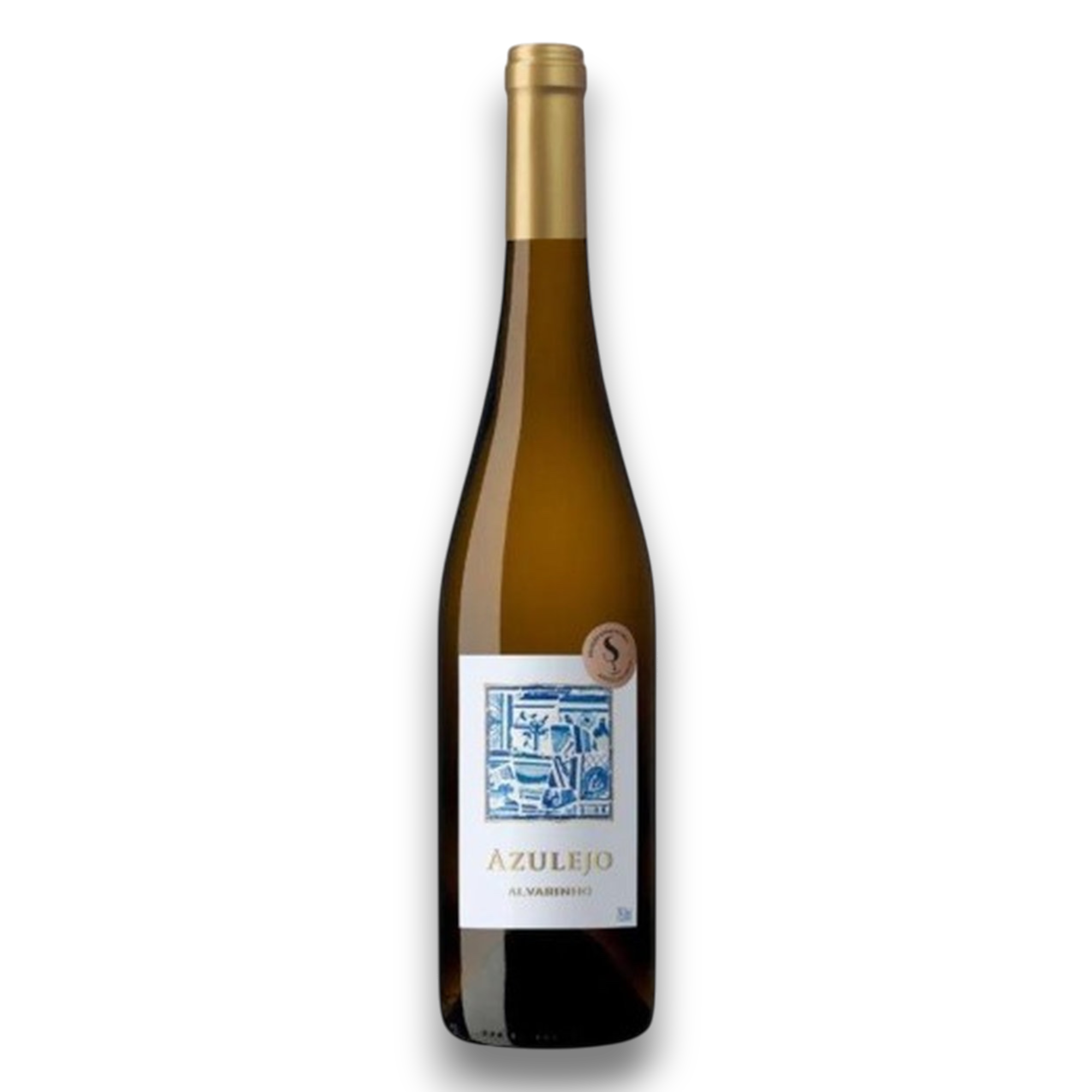 Botella de Azulejo Vinho Verde Ensamble D.O.C., vino blanco de Vinho Verde, Portugal