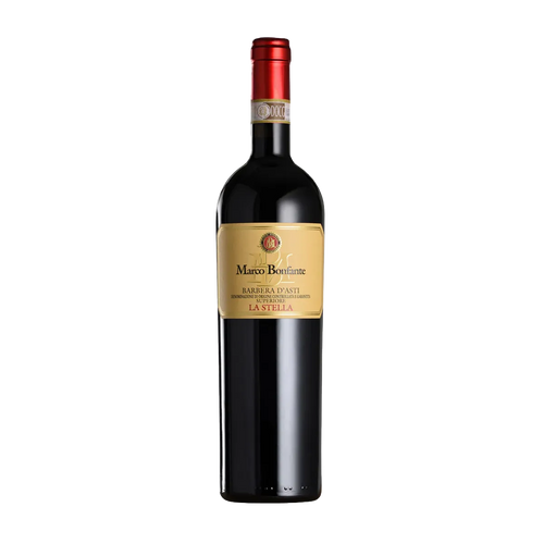 Botella de Barbera D'Asti Marco Bonfante, vino tinto de Barbera de Italia