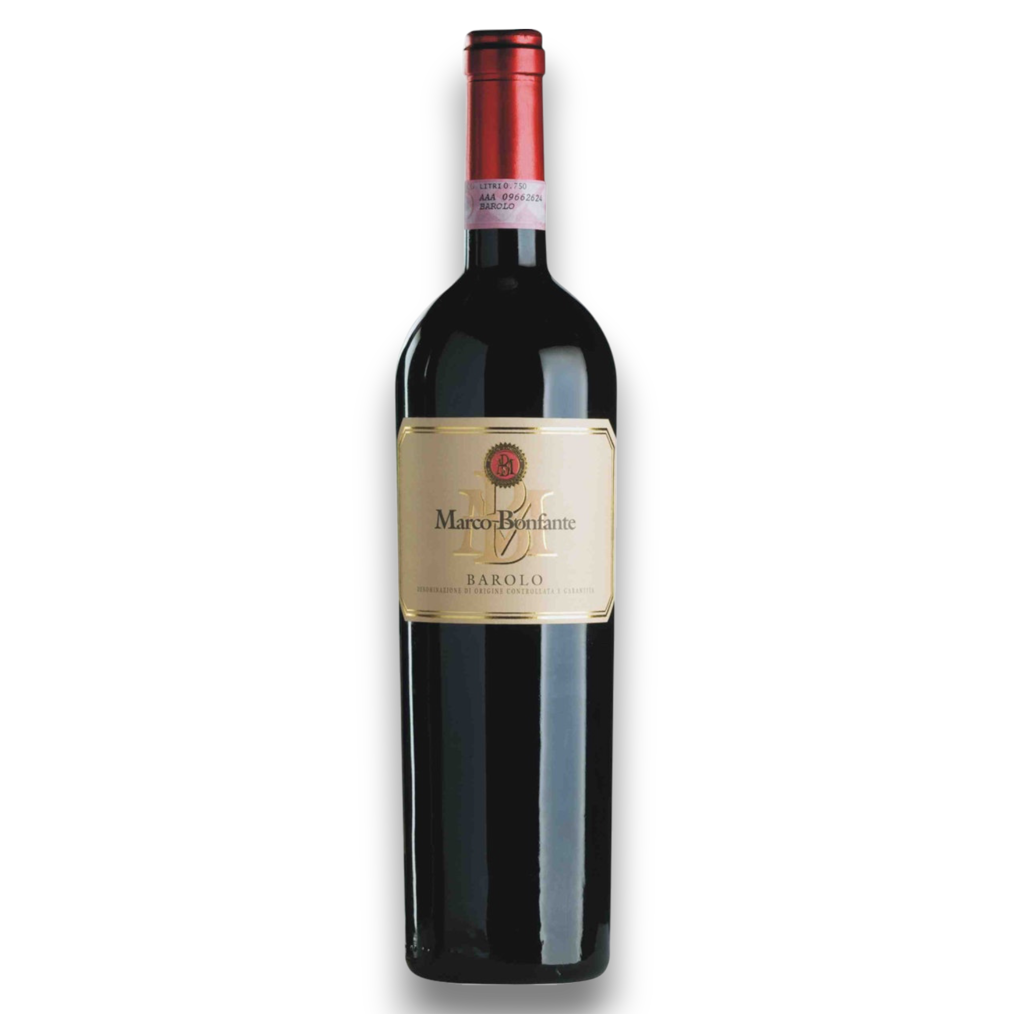 Botella de Barolo Marco Bonfante 2018, vino tinto de Nebbiolo de Barolo, Italia