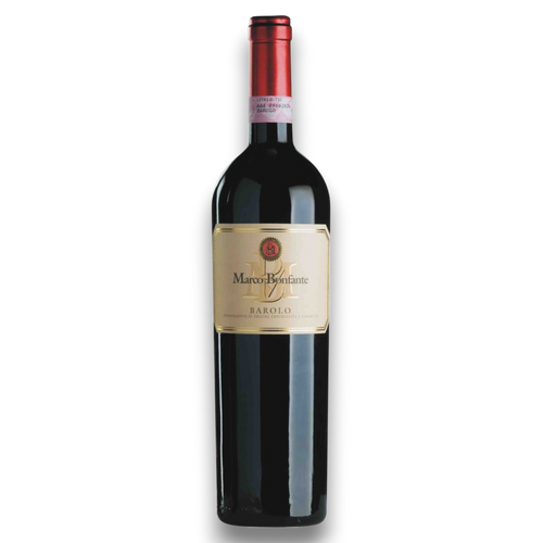 Botella de Barolo Marco Bonfante 2018, vino tinto de Nebbiolo de Barolo, Italia