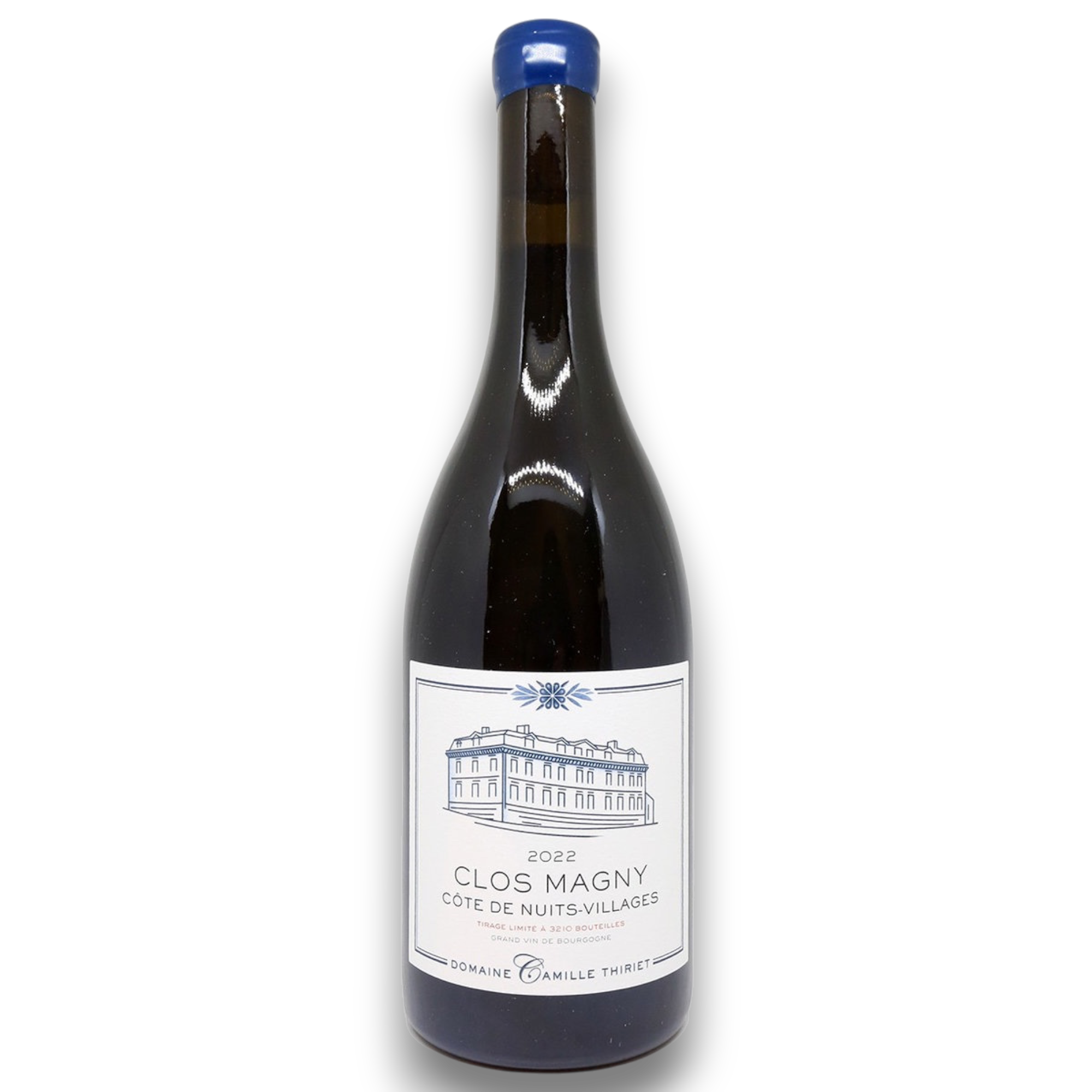 Botella de Bourgogne Clos Magny (Tinto), vino tinto de Pinot Noir de Borgoña, Francia
