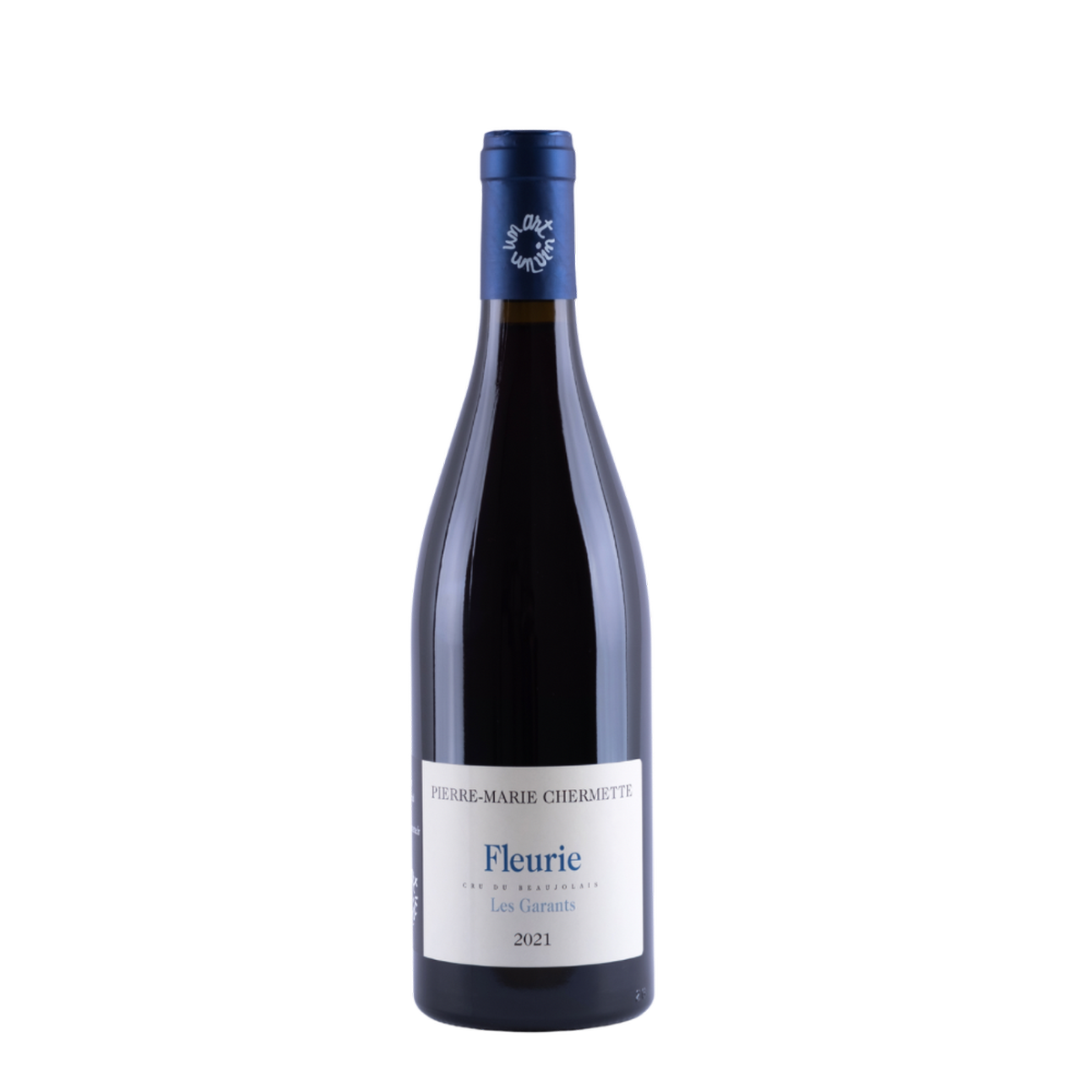 Botella de Chermette Fleurie Les Garants (Beaujolais), vino tinto de Beaujolais, Francia