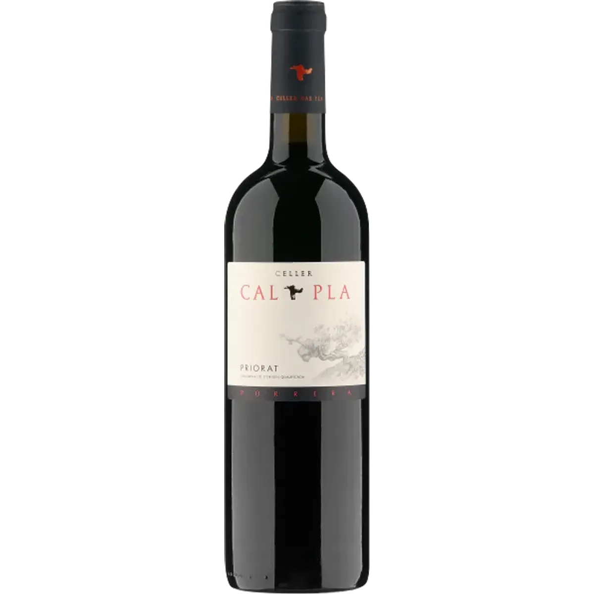 Botella de Cal Pla Tinto, vino tinto de Priorat, España
