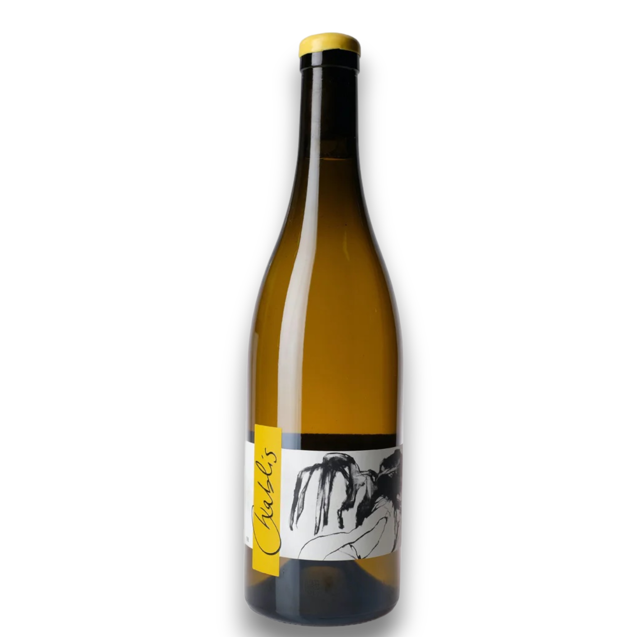 Botella de Chablis Vent D'Ange (Pattes Loup), vino blanco de Chardonnay de Borgoña, Francia
