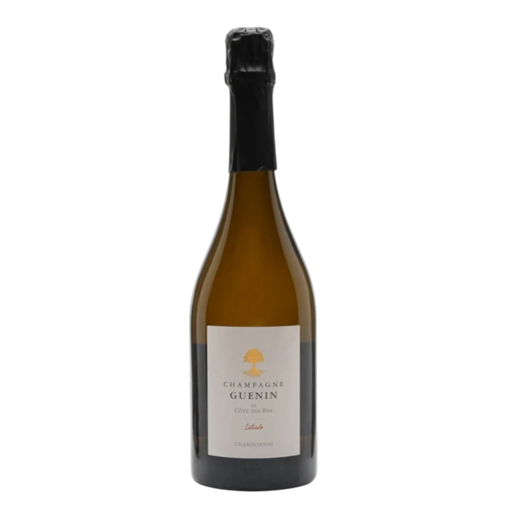 Botella de Champagne Guenin, vino espumoso de Champagne de Champagne, Francia