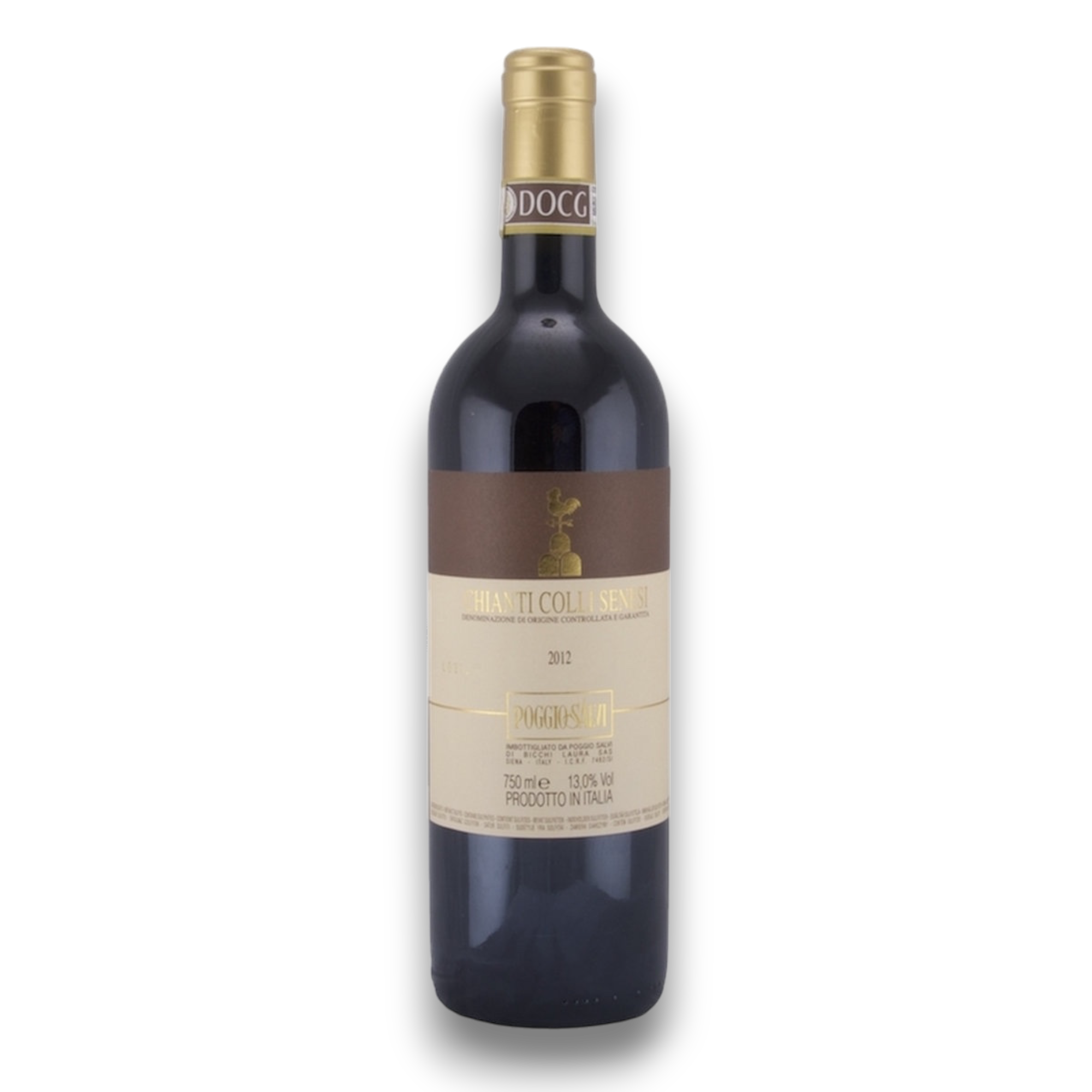 Botella de Poggio Salvi Chianti Colli Senesi 2021, vino tinto de Sangiovese de Toscana, Italia