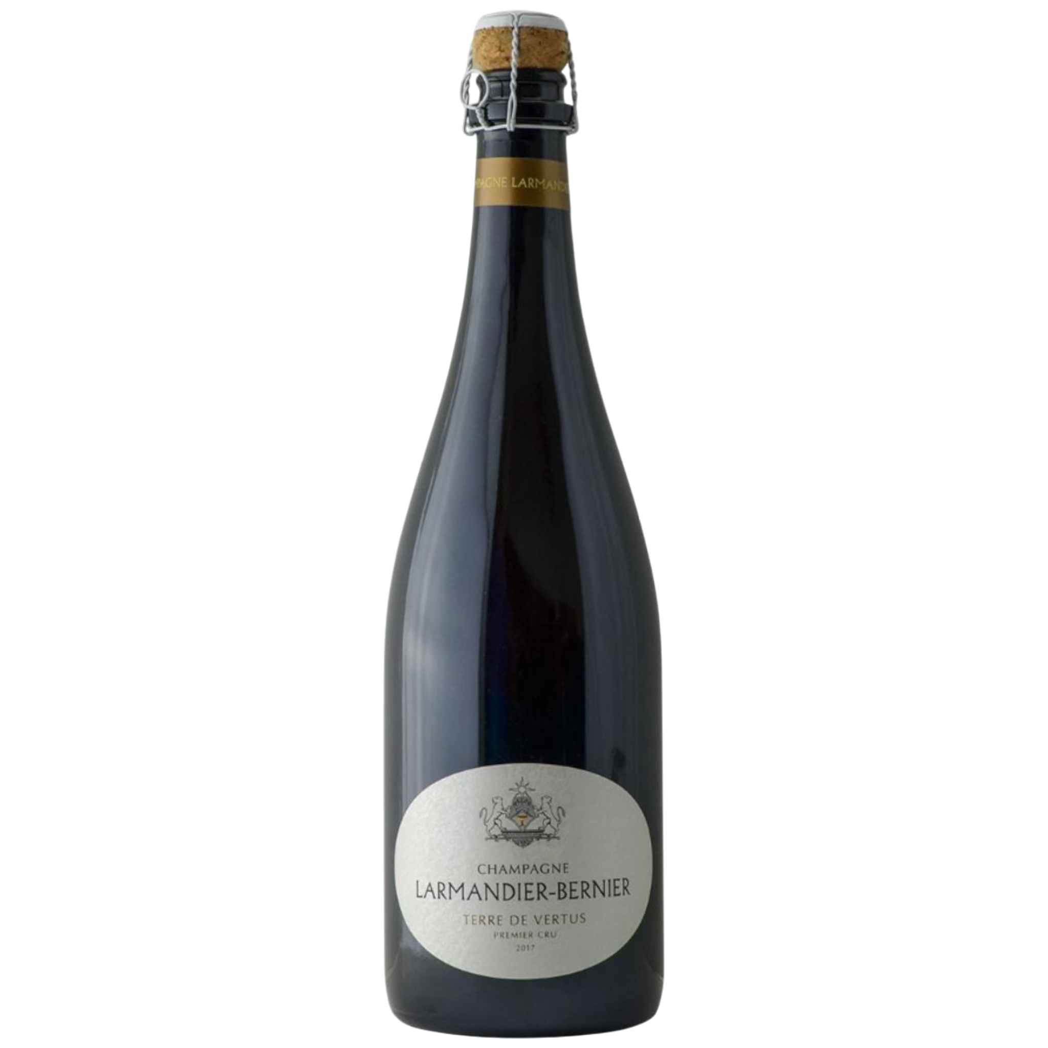 Botella de Larmandier Bernier 2017 Premier Cru, vino espumoso de Champagne de Champagne, Francia
