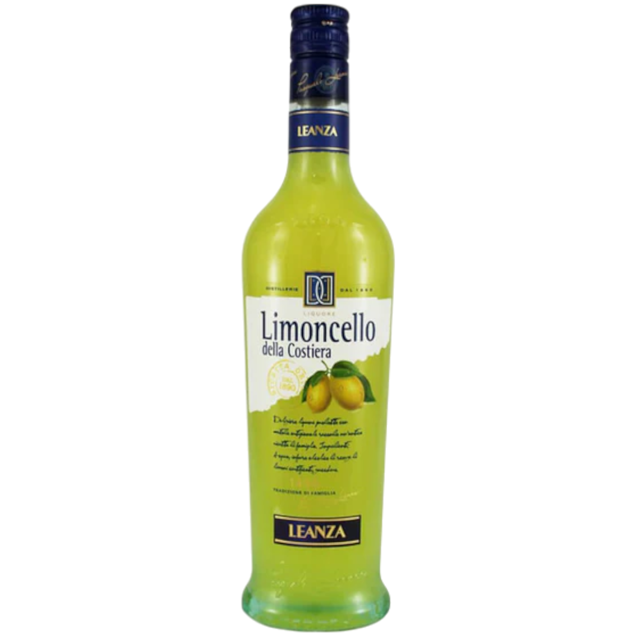 Botella de Limoncello, vino blanco de Italia