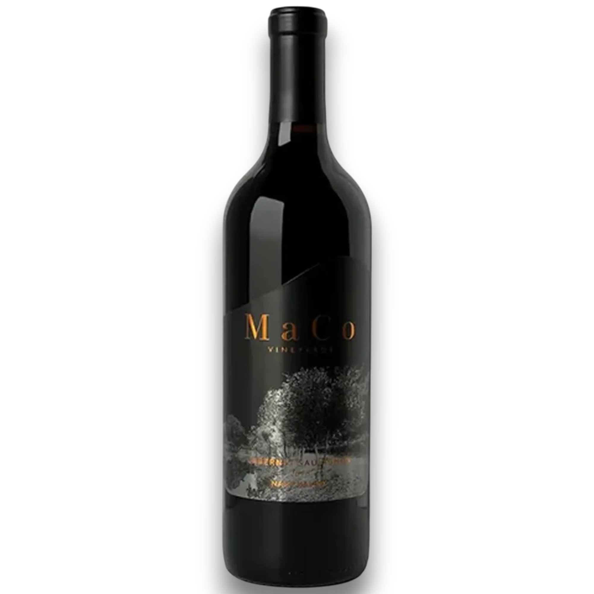 Botella de Maco Cabernet Sauvignon, vino tinto de Cabernet Sauvignon de Valle de Guadalupe, México