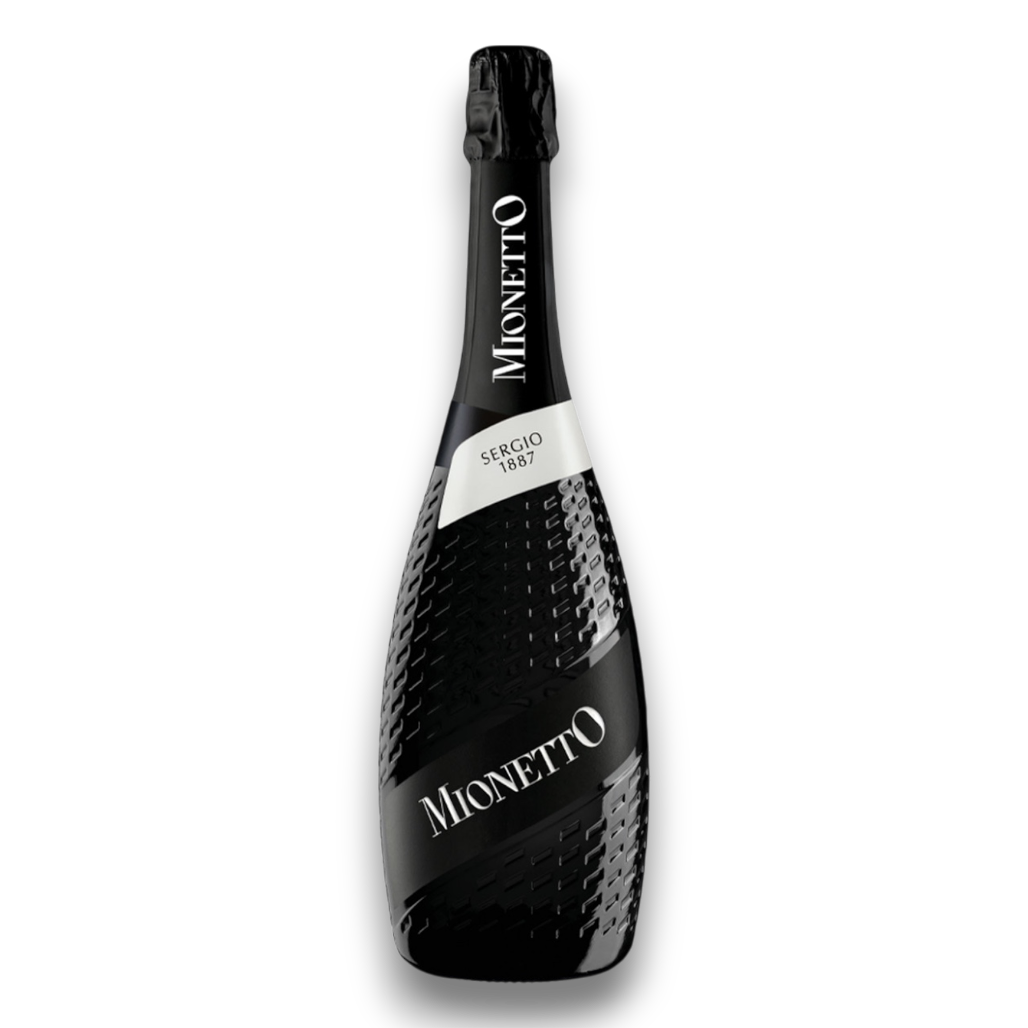Botella de Mionetto Cuvée Sergio Extra Dry, vino espumoso de Prosecco de Prosecco, Italia