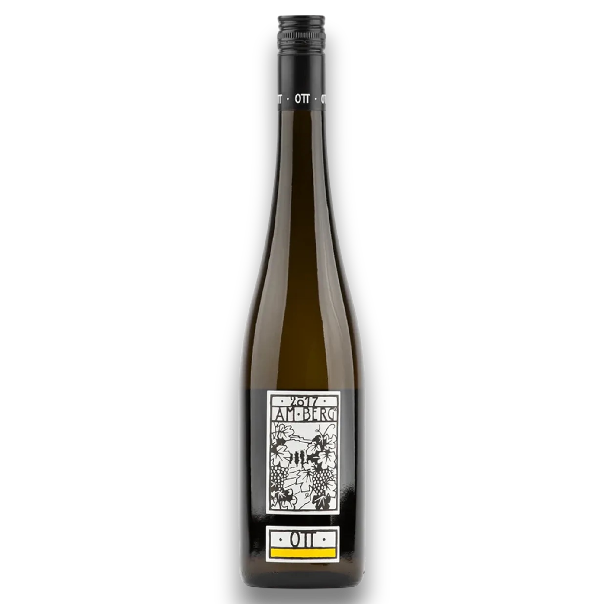 Botella de Ott Am Berg, vino blanco de Austria