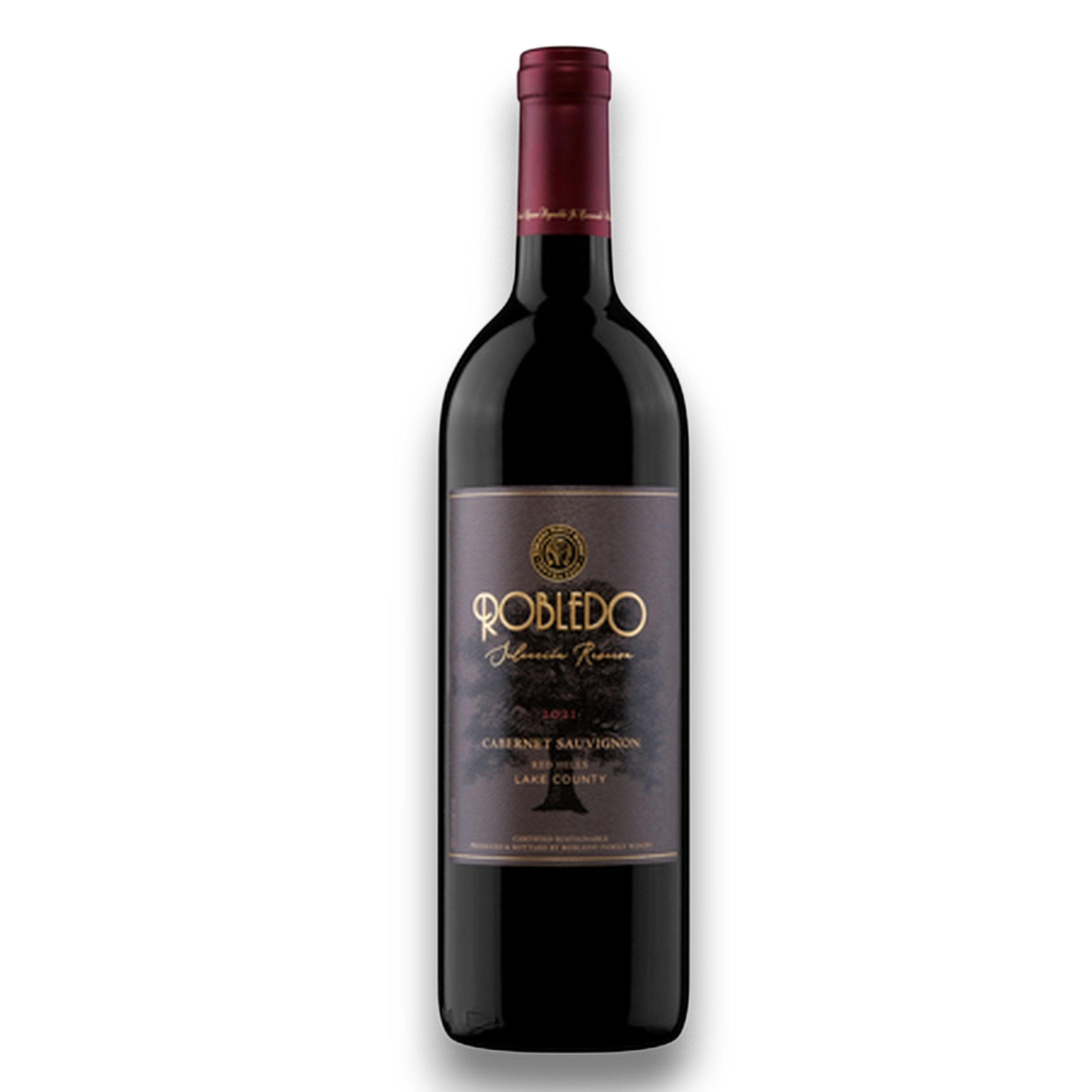 Botella de Robledo Cabernet Sauvignon Selección Reserva, vino tinto de Cabernet Sauvignon de México