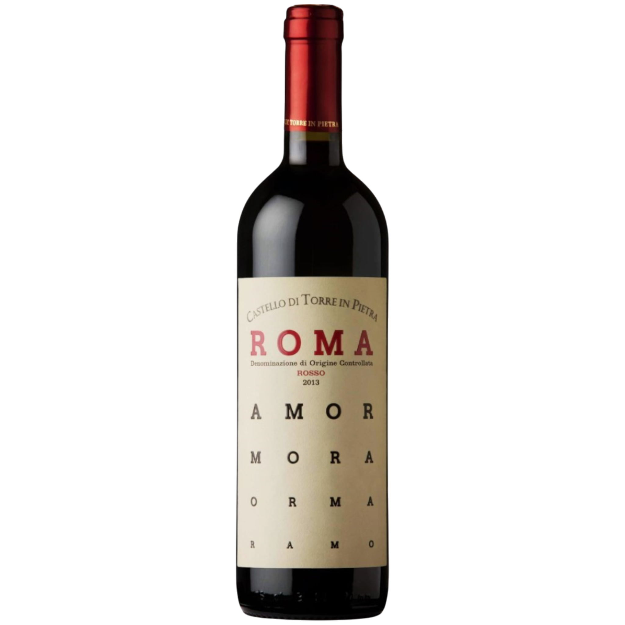 Botella de Roma, vino tinto de Sangiovese de Italia