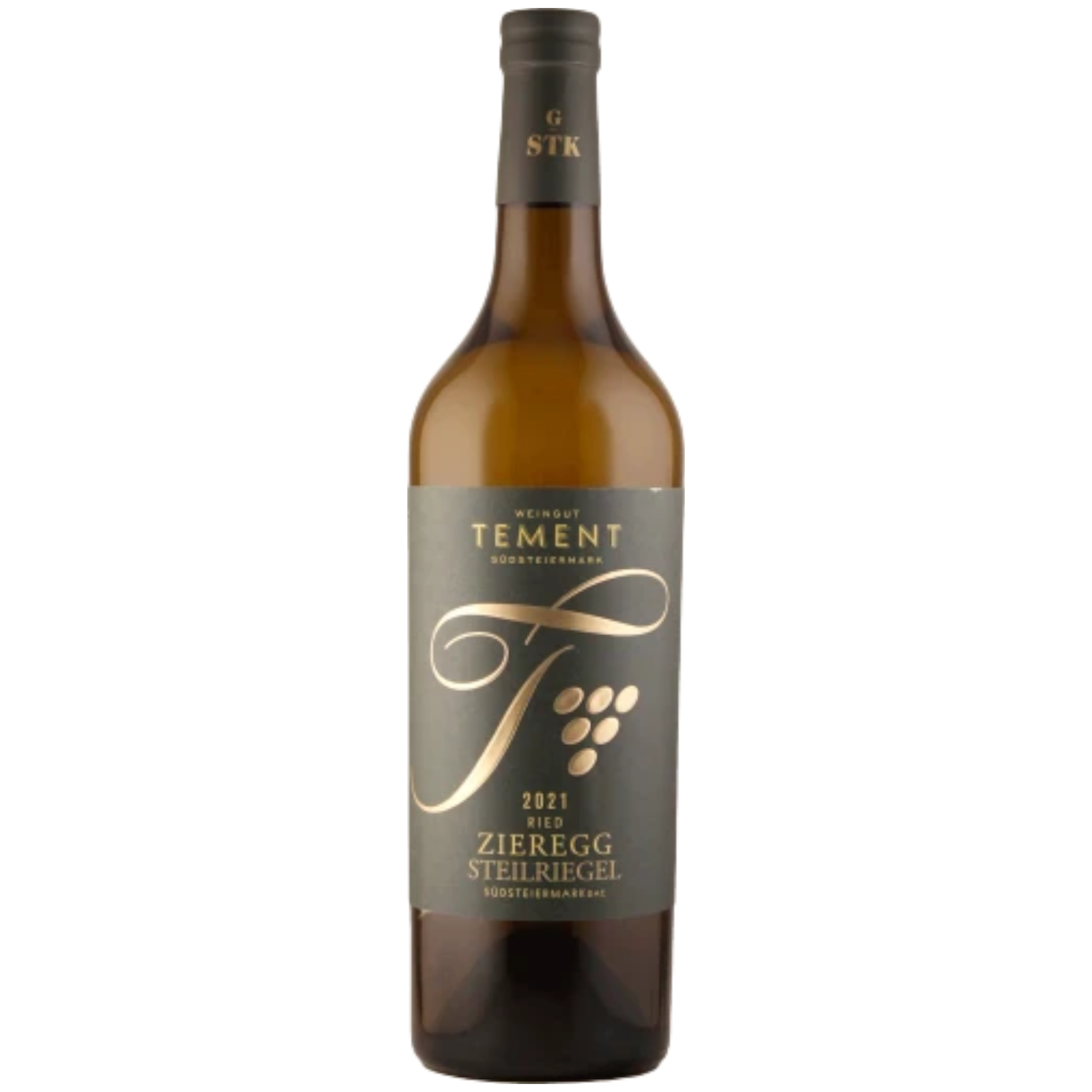 Botella de Tement Moscatel, vino blanco de Muscat de Austria