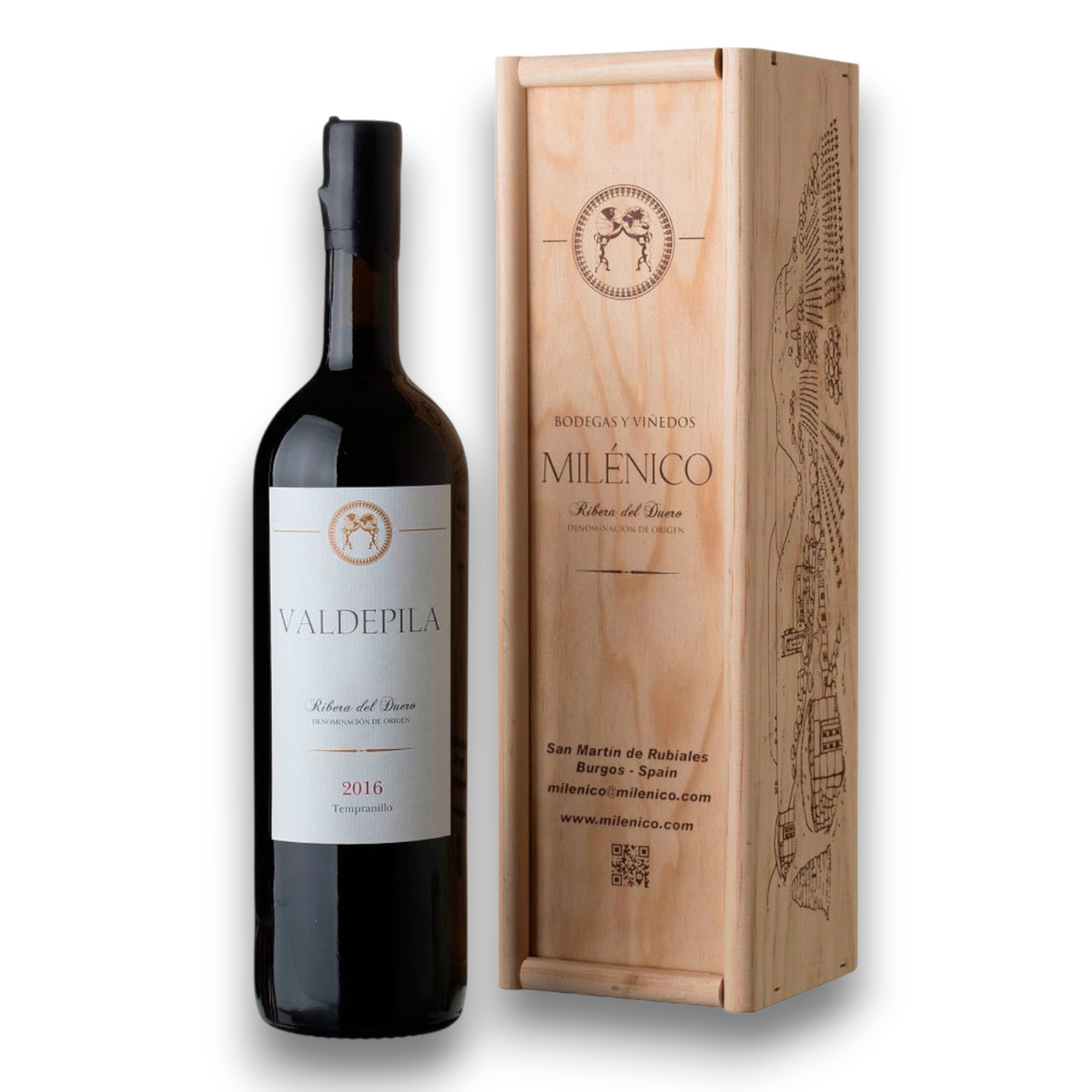 Botella de Valdepila Magnum, vino tinto de Tempranillo de España