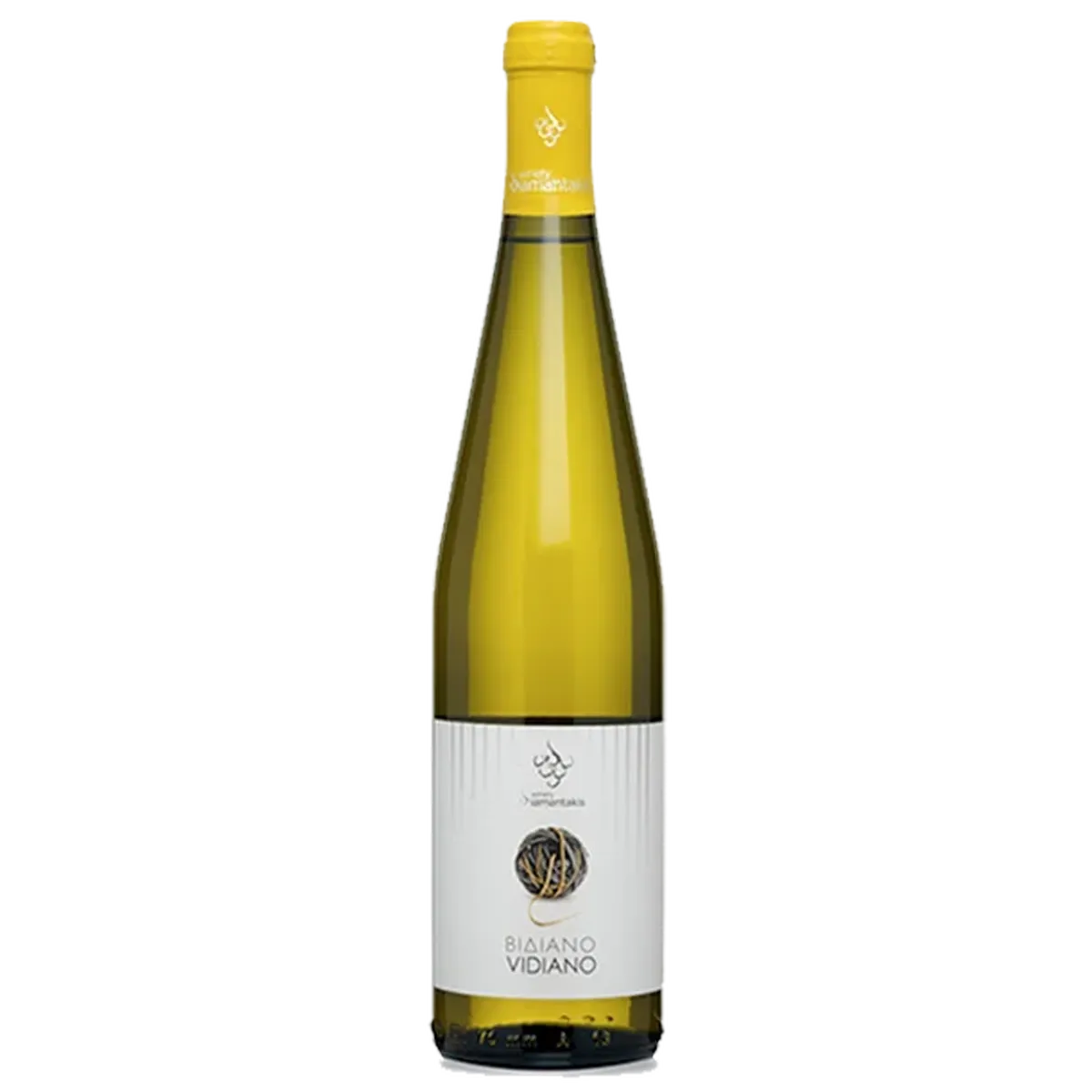 Botella de Diamantakis Vidiano, vino blanco de Grecia