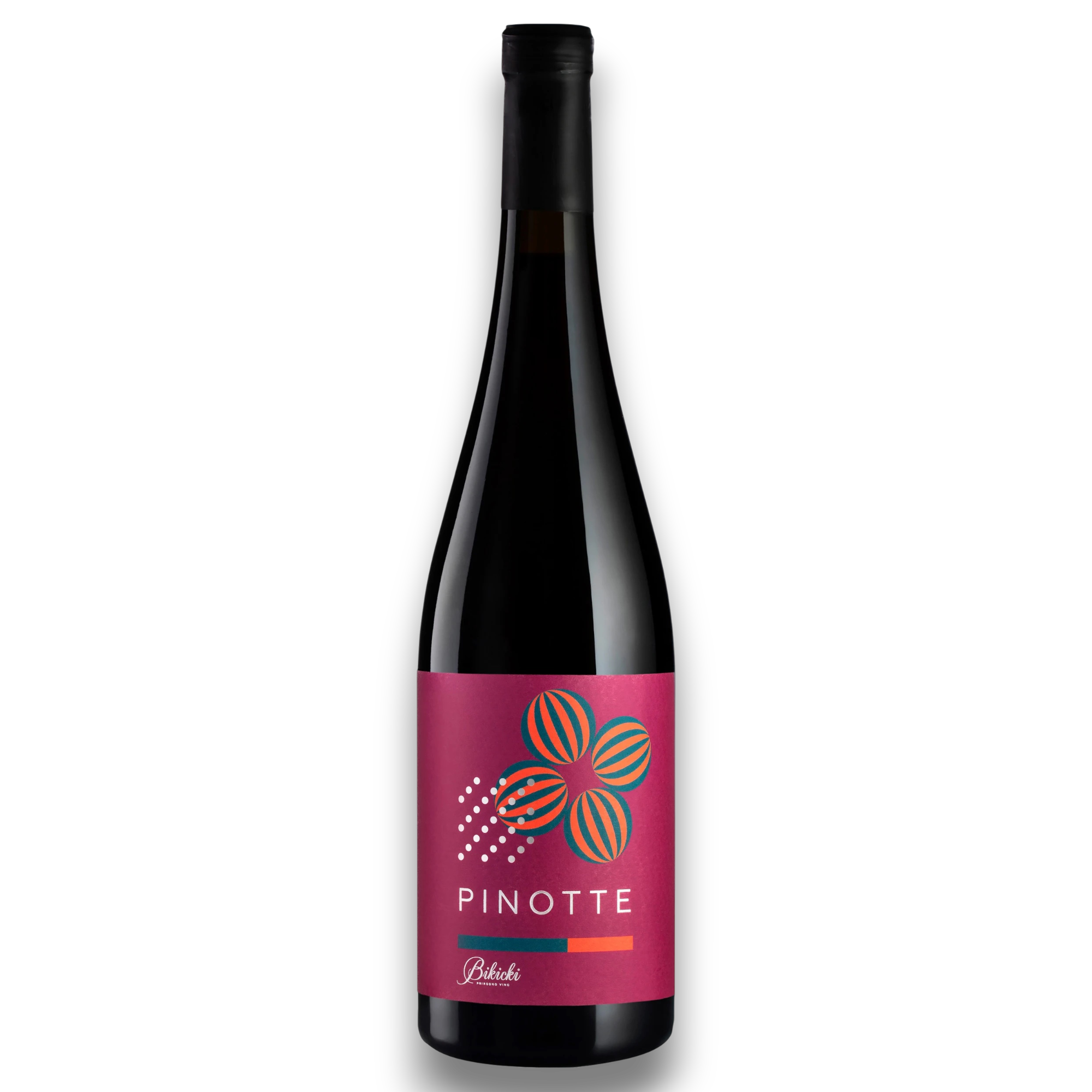 Botella de Pinotte, vino tinto