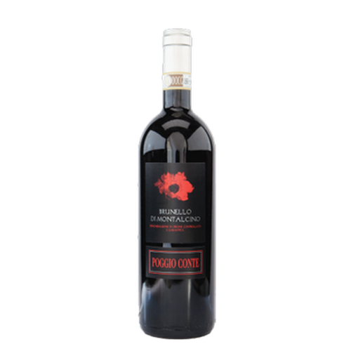 Botella de Brunello Di Montalcino Poggio Conte 2017, vino tinto de Sangiovese de Brunello, Italia