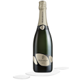 Botella de Mirabella Franciacorta Brut, vino espumoso de Chardonnay de Italia
