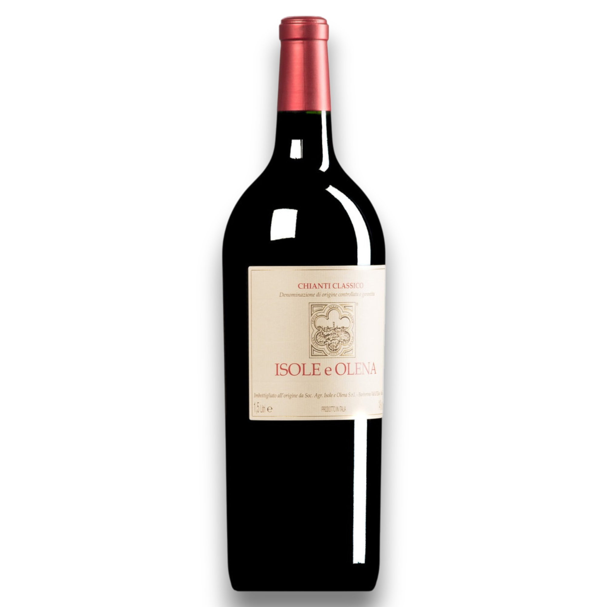 Botella de Isole E Olena Chianti Classico Magnum, vino tinto de Sangiovese de Toscana, Italia