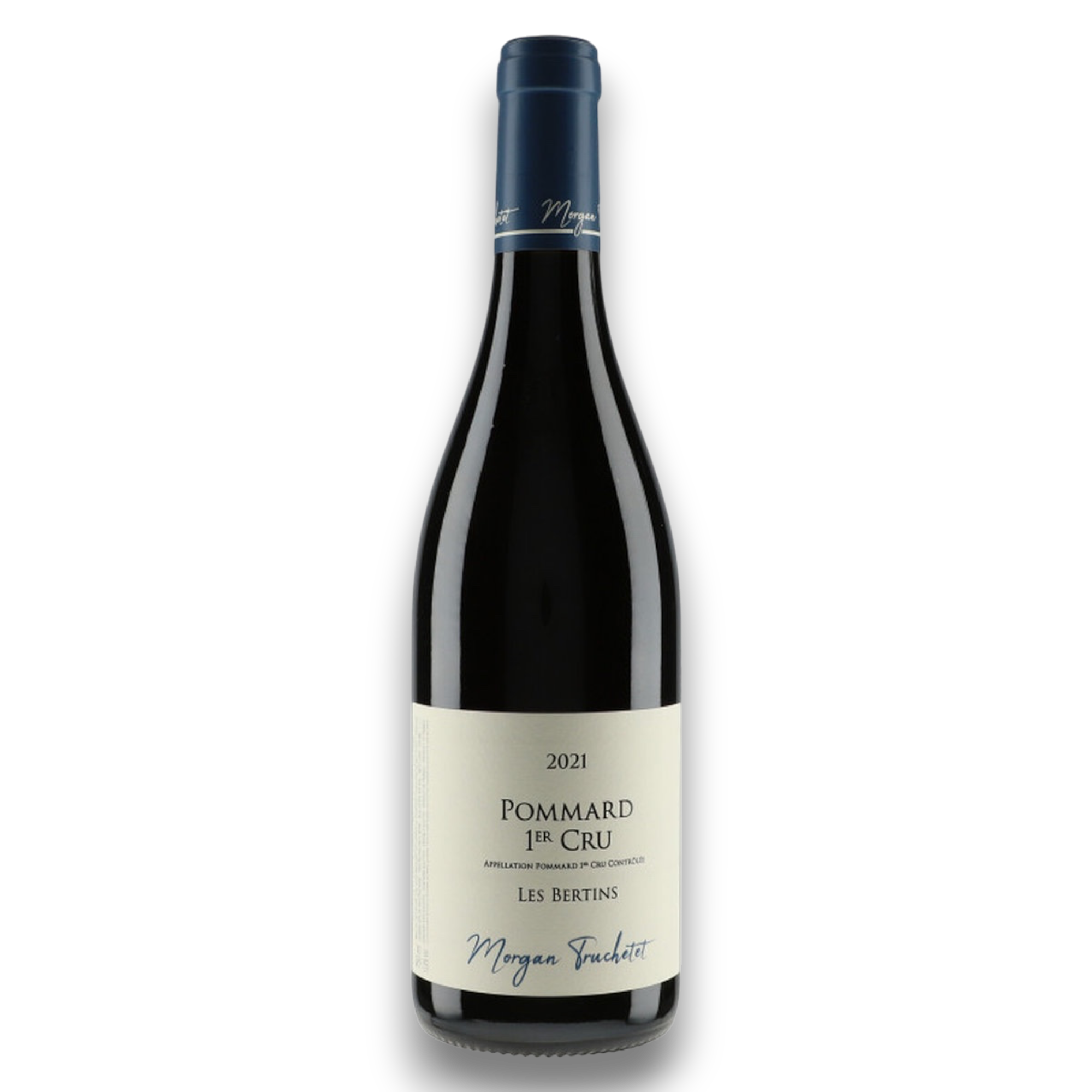 Botella de Pommard 1er Cru "Les Bertins" 2021, vino tinto de Pinot Noir de Borgoña, Francia