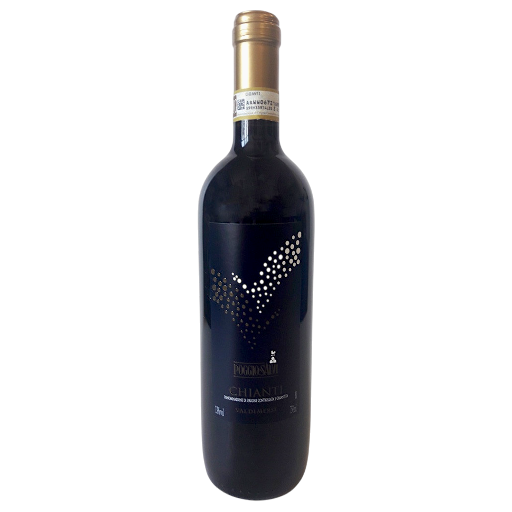 Botella de Chianti Val Di Merse Poggio Salvi, vino tinto de Sangiovese de Toscana, Italia